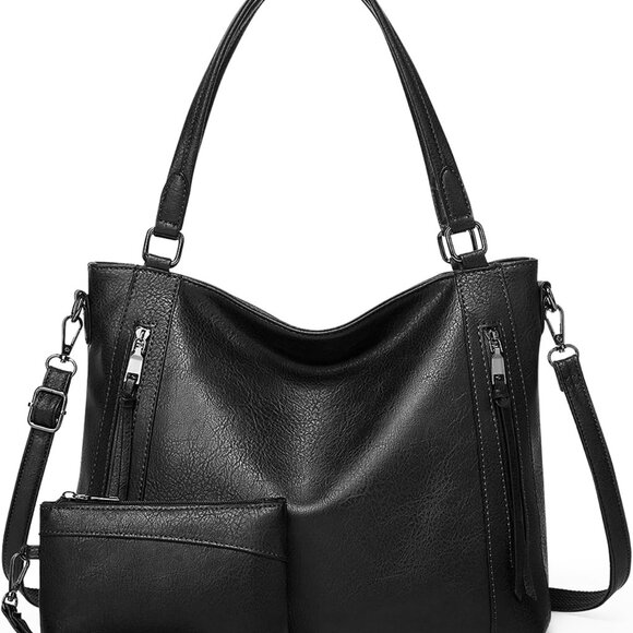 Women Tote Bag Set Vegan Leather Large Capacity Stylish Organizer - Picture 1 of 7